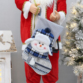 2025 Πρωτοχρονιάτικες κάλτσες δώρων Χριστουγεννιάτικες κάλτσες Κάλτσα κούκλα κινουμένων σχεδίων χιονάνθρωπος δώρο Τσάντα καραμέλα Τσάντα για διακόσμηση δέντρου