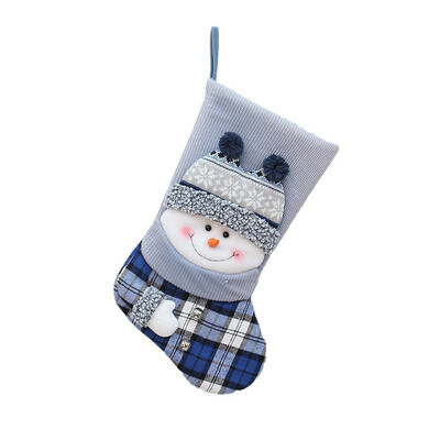 2025 Πρωτοχρονιάτικες κάλτσες δώρων Χριστουγεννιάτικες κάλτσες Κάλτσα κούκλα κινουμένων σχεδίων χιονάνθρωπος δώρο Τσάντα καραμέλα Τσάντα για διακόσμηση δέντρου