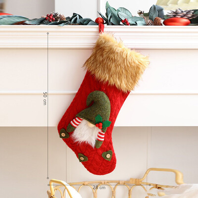 Χριστουγεννιάτικη διακόσμηση Κάλτσες Λούτρινα μαλακά Άγιος Βασίλης Χιονάνθρωπος Τάρανδος Χριστουγεννιάτικες κάλτσες Παιδικές τσάντες δώρου καραμέλα Δώρο Πρωτοχρονιάς