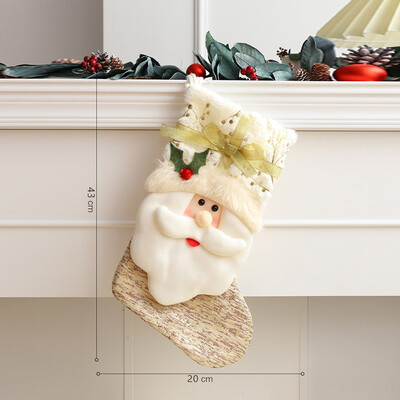 Χριστουγεννιάτικη διακόσμηση Κάλτσες Λούτρινα μαλακά Άγιος Βασίλης Χιονάνθρωπος Τάρανδος Χριστουγεννιάτικες κάλτσες Παιδικές τσάντες δώρου καραμέλα Δώρο Πρωτοχρονιάς