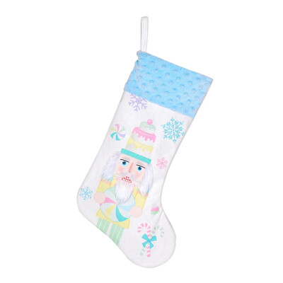 Χριστουγεννιάτικες κάλτσες δώρου στρατιωτών καρυδιάς Παιδικές ροζ μπλε χριστουγεννιάτικες κάλτσες καραμέλα τσάντα Καλά Χριστούγεννα για το σπίτι Κρεμαστό Δώρο Πακέτο 2025