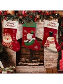 1 ΤΕΜ. Κινούμενα σχέδια Χιονάνθρωπος Γέρος Άλκη Μοτίβο Χριστουγεννιάτικες κάλτσες Τσάντα δώρου Πρωτοχρονιάτικα Χριστουγεννιάτικα στολίδια Κρεμαστό δώρο στηρίγματα