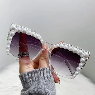 Pearl Frame Brand Luxury γυαλιά ηλίου για γυναίκες Μόδα Vintage τετράγωνα γυαλιά ηλίου UV400 Ανδρικά γυαλιά αποχρώσεις Gafas De Sol Mujer