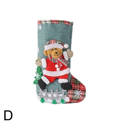 Χριστουγεννιάτικες κάλτσες 2025 Χριστουγεννιάτικο στολίδι Χριστουγεννιάτικη κάλτσα 3D μοτίβο Χριστουγεννιάτικη τσάντα δώρου για παιδιά Χριστουγεννιάτικη διακόσμηση Navidad Πρωτοχρονιά