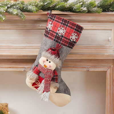 Χριστουγεννιάτικες κάλτσες Σακί Χριστουγεννιάτικο δώρο Τσάντα καραμέλα Χριστουγεννιάτικα διακοσμητικά για το σπίτι χιονάνθρωπος Άγιος Βασίλης Κάλτσα Πρωτοχρονιάς Διακόσμηση Χριστουγεννιάτικου Δέντρου