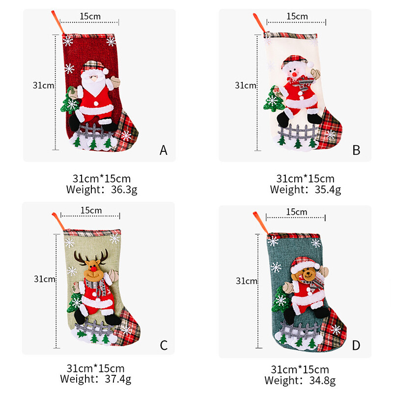 Χριστουγεννιάτικες κάλτσες Άγιος Βασίλης με καραμέλα από άλκες τσάντα δώρου Διακοσμητικό χριστουγεννιάτικο δέντρο Κρεμαστό μενταγιόν 2025 Πρωτοχρονιάτικο Χριστουγεννιάτικο Στολίδι