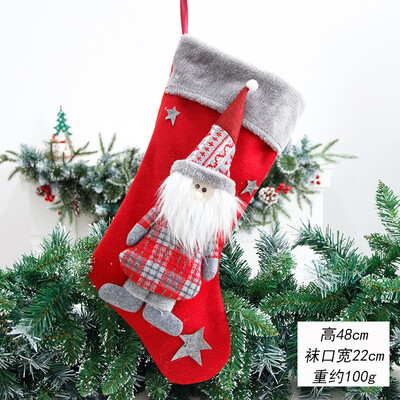 1PC 2025/43 Styles Χριστουγεννιάτικες μεγάλες μπότες Διακοσμήσεις για χριστουγεννιάτικο δέντρο Τσάντα καραμέλα Άγιος Βασίλης Άλκη Χιονάνθρωπος Χριστουγεννιάτικη κάλτσα