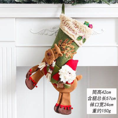 1PC 2025/43 Styles Χριστουγεννιάτικες μεγάλες μπότες Διακοσμήσεις για χριστουγεννιάτικο δέντρο Τσάντα καραμέλα Άγιος Βασίλης Άλκη Χιονάνθρωπος Χριστουγεννιάτικη κάλτσα