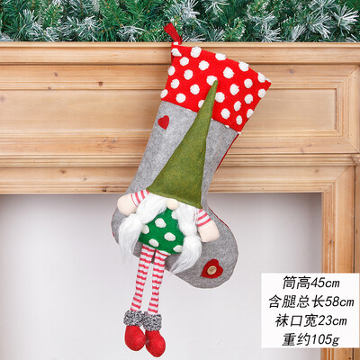 1PC 2025/43 Styles Χριστουγεννιάτικες μεγάλες μπότες Διακοσμήσεις για χριστουγεννιάτικο δέντρο Τσάντα καραμέλα Άγιος Βασίλης Άλκη Χιονάνθρωπος Χριστουγεννιάτικη κάλτσα