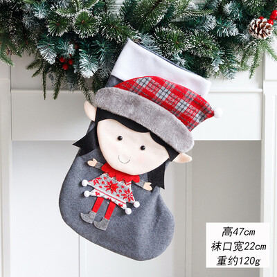 1PC 2025/43 Styles Χριστουγεννιάτικες μεγάλες μπότες Διακοσμήσεις για χριστουγεννιάτικο δέντρο Τσάντα καραμέλα Άγιος Βασίλης Άλκη Χιονάνθρωπος Χριστουγεννιάτικη κάλτσα