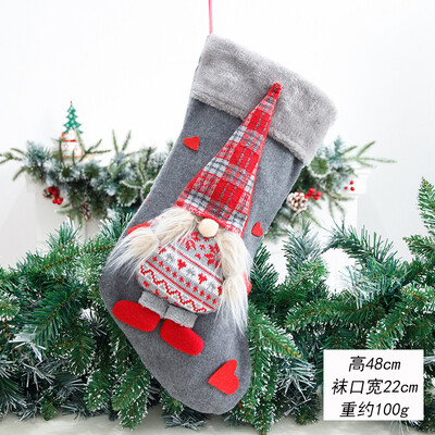 1PC 2025/43 Styles Χριστουγεννιάτικες μεγάλες μπότες Διακοσμήσεις για χριστουγεννιάτικο δέντρο Τσάντα καραμέλα Άγιος Βασίλης Άλκη Χιονάνθρωπος Χριστουγεννιάτικη κάλτσα