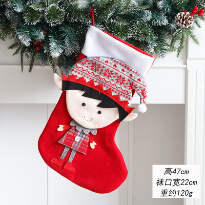 1PC 2025/43 Styles Χριστουγεννιάτικες μεγάλες μπότες Διακοσμήσεις για χριστουγεννιάτικο δέντρο Τσάντα καραμέλα Άγιος Βασίλης Άλκη Χιονάνθρωπος Χριστουγεννιάτικη κάλτσα