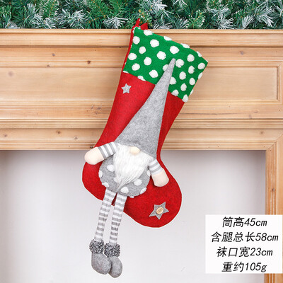1PC 2025/43 Styles Χριστουγεννιάτικες μεγάλες μπότες Διακοσμήσεις για χριστουγεννιάτικο δέντρο Τσάντα καραμέλα Άγιος Βασίλης Άλκη Χιονάνθρωπος Χριστουγεννιάτικη κάλτσα