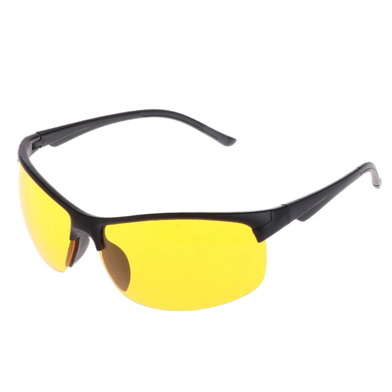Pretbrilles Braukšanai Makšķerēšanai Riteņbraukšanai Āra saulesbrilles Aizsardzība Unisex UV400 Yellow Lens Sporta aizsargbrilles