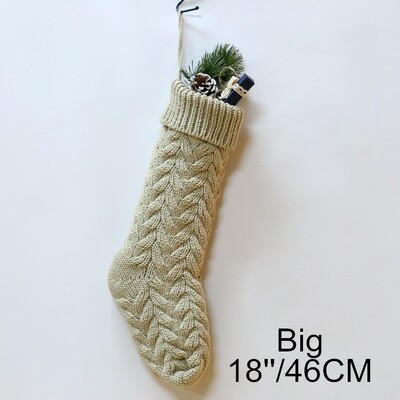 Χριστουγεννιάτικες πλεκτές κάλτσες Διακόσμηση φεστιβάλ καραμέλα Τσάντα δώρου Τζάκι Χριστουγεννιάτικο δέντρο Κρεμαστά στολίδια Διακόσμηση Κόκκινη Λευκή Χριστουγεννιάτικη Κάλτσα