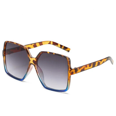 Modes sieviešu lielizmēra saulesbrilles gradienta plastmasas zīmola dizainers sieviešu saulesbrilles Uv400 brilles sievietēm liela izmēra polarizētas