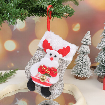 1/6 τεμ Χριστουγεννιάτικες κάλτσες Άγιος Βασίλης Χιονάνθρωπος Χριστουγεννιάτικα στολίδια Μικρό Δώρο Συσκευασία Μπότες Κρεμαστό Κρεμαστό Πρωτοχρονιάτικη τσάντα καραμέλας