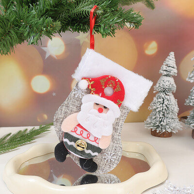 1/6 τεμ Χριστουγεννιάτικες κάλτσες Άγιος Βασίλης Χιονάνθρωπος Χριστουγεννιάτικα στολίδια Μικρό Δώρο Συσκευασία Μπότες Κρεμαστό Κρεμαστό Πρωτοχρονιάτικη τσάντα καραμέλας