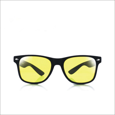 Unisex kvadratiniai geltoni lęšiai naktinio matymo akiniai vairavimo akiniai vyrams, moterims, vėjui atsparūs vairavimo akiniai