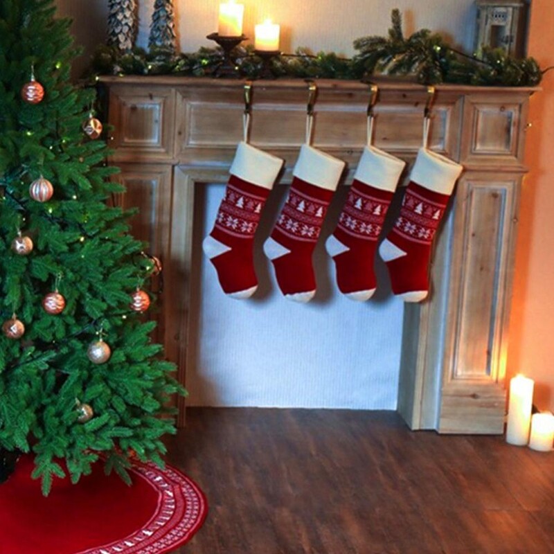 Karácsonyi dekoráció karácsonyi 3db zokni díszek medál kis csizma gyerekeknek újévi cukorka táska ajándék kandallófa ékszer 2024