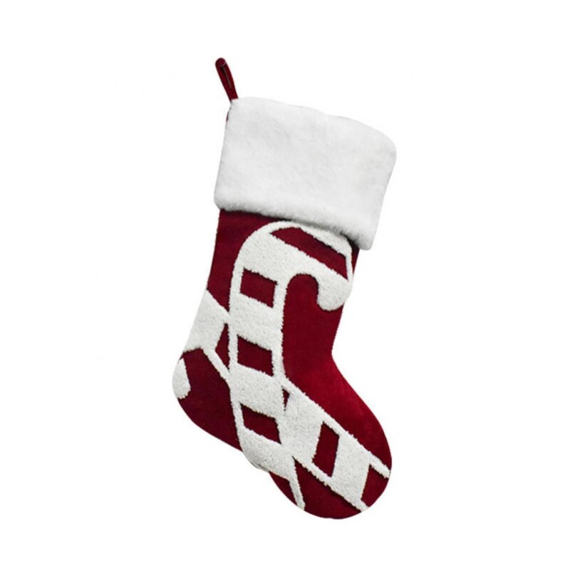 Naujos dekoratyvinės didelės siuvinėtos snaigėmis briedžių kojinės Kalėdų dovanų maišelis Dovanų kojinės