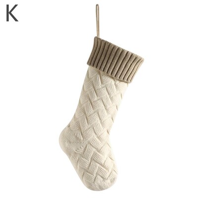 Adītas Ziemassvētku zeķes Dāvanu maisiņi Mājas dekorēšanai Vilnas Ziemassvētku rotājumi Paklājiņi Liela izmēra dekori mājas dekorēšanai