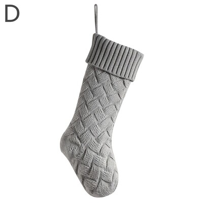 Adītas Ziemassvētku zeķes Dāvanu maisiņi Mājas dekorēšanai Vilnas Ziemassvētku rotājumi Paklājiņi Liela izmēra dekori mājas dekorēšanai