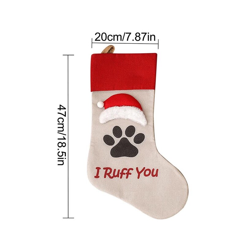Creative Cat Dog Paw Χριστουγεννιάτικες κάλτσες Τσάντα με καραμέλα Κρεμαστό στολίδι Χριστουγεννιάτικου δέντρου Noel Πρωτοχρονιάτικο 2025 Χριστουγεννιάτικη διακόσμηση για το σπίτι