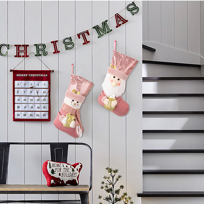 Decorat Șosete de Crăciun Rechizite Noutăți Articole Ornamente de Crăciun 2025 Reducere Decoratiuni Acasa Geanta Cizme Decorative Sos de Pom