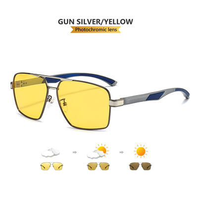 LIOUMO Intelligent Photochromic Ανδρικά γυαλιά ηλίου Polarized Night Vision Goggle Γυναικεία αντιθαμβωτικά γυαλιά οδήγησης UV400 gafas de sol