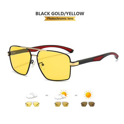 LIOUMO Intelligent Photochromic Ανδρικά γυαλιά ηλίου Polarized Night Vision Goggle Γυναικεία αντιθαμβωτικά γυαλιά οδήγησης UV400 gafas de sol