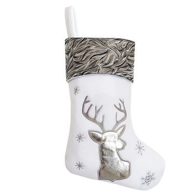 Χριστουγεννιάτικες κάλτσες Silverscape, Κλασικές Χριστουγεννιάτικες κάλτσες Santa, Reindeer και XmasTree για διακόσμηση οικογενειακού πάρτι