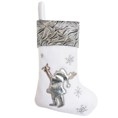 Χριστουγεννιάτικες κάλτσες Silverscape, Κλασικές Χριστουγεννιάτικες κάλτσες Santa, Reindeer και XmasTree για διακόσμηση οικογενειακού πάρτι