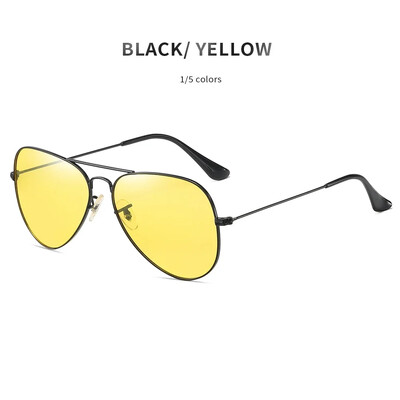 Trudren Unisex Aviation κίτρινα πολωτικά γυαλιά για οδήγηση τη νύχτα ενάντια στα φώτα τη νύχτα για μείωση της αντανάκλασης Nightglasses 3025