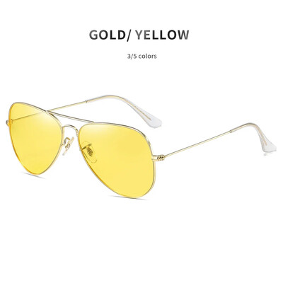 Trudren Unisex Aviation κίτρινα πολωτικά γυαλιά για οδήγηση τη νύχτα ενάντια στα φώτα τη νύχτα για μείωση της αντανάκλασης Nightglasses 3025