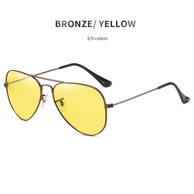 Trudren Unisex Aviation κίτρινα πολωτικά γυαλιά για οδήγηση τη νύχτα ενάντια στα φώτα τη νύχτα για μείωση της αντανάκλασης Nightglasses 3025