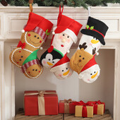 Sniegavīrs Ziemassvētku vecītis Piparkūku vīriņš Dāvanas Zeķes Bērniem Ziemassvētku Dāvanas Soma Mājas Restorāns Ziemassvētku eglītes dekors