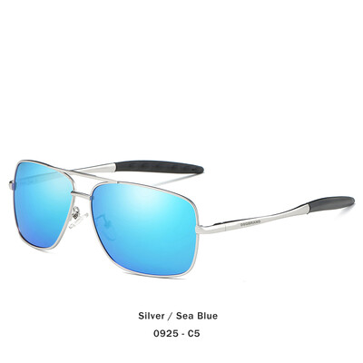 Augstas kvalitātes augstas izšķirtspējas polarizētās saulesbrilles vīriešiem un sievietēm, retro pilota metāla rāmja brilles, nakts redzamības makšķerēšana UV400