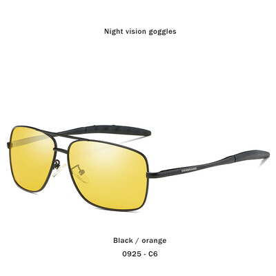 Augstas kvalitātes augstas izšķirtspējas polarizētās saulesbrilles vīriešiem un sievietēm, retro pilota metāla rāmja brilles, nakts redzamības makšķerēšana UV400