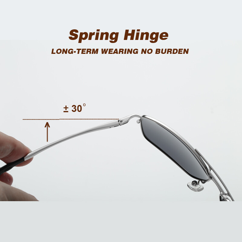 Augstas kvalitātes augstas izšķirtspējas polarizētās saulesbrilles vīriešiem un sievietēm, retro pilota metāla rāmja brilles, nakts redzamības makšķerēšana UV400