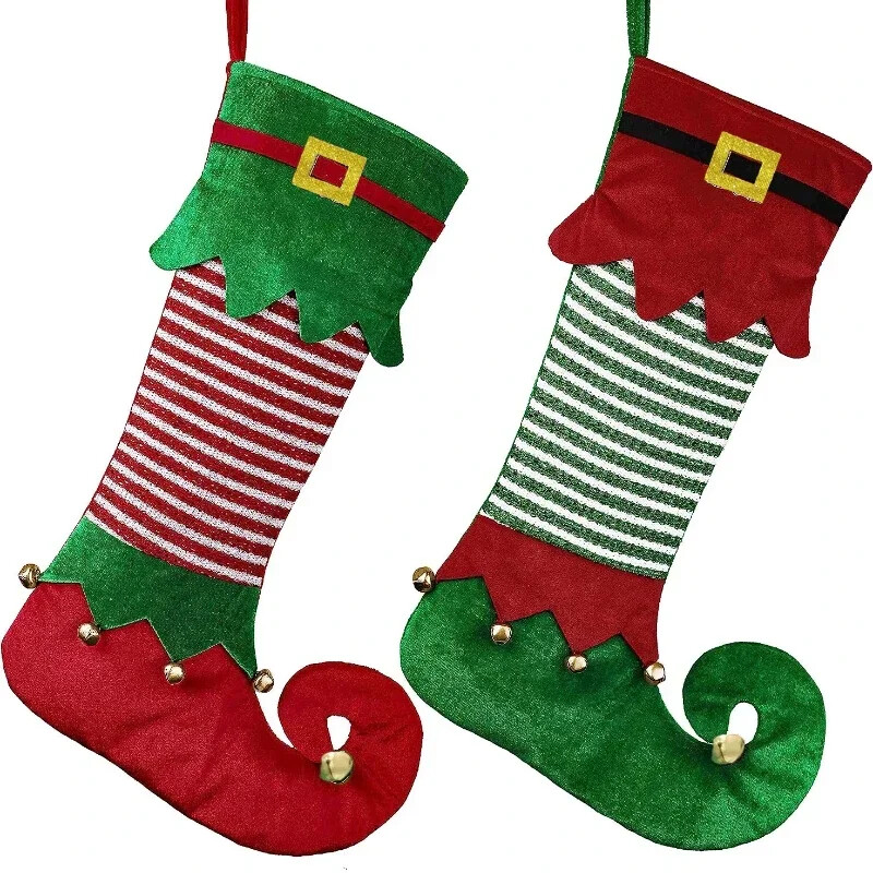 Χριστουγεννιάτικο δώρο Elf Candy Τσάντες Χριστουγεννιάτικη τσάντα κρασιού Κάλτσες Elf Cola Τσάντα Χριστουγεννιάτικη κόκκινη πράσινη καραμέλα Gift bag Κάλτσες για πάρτι
