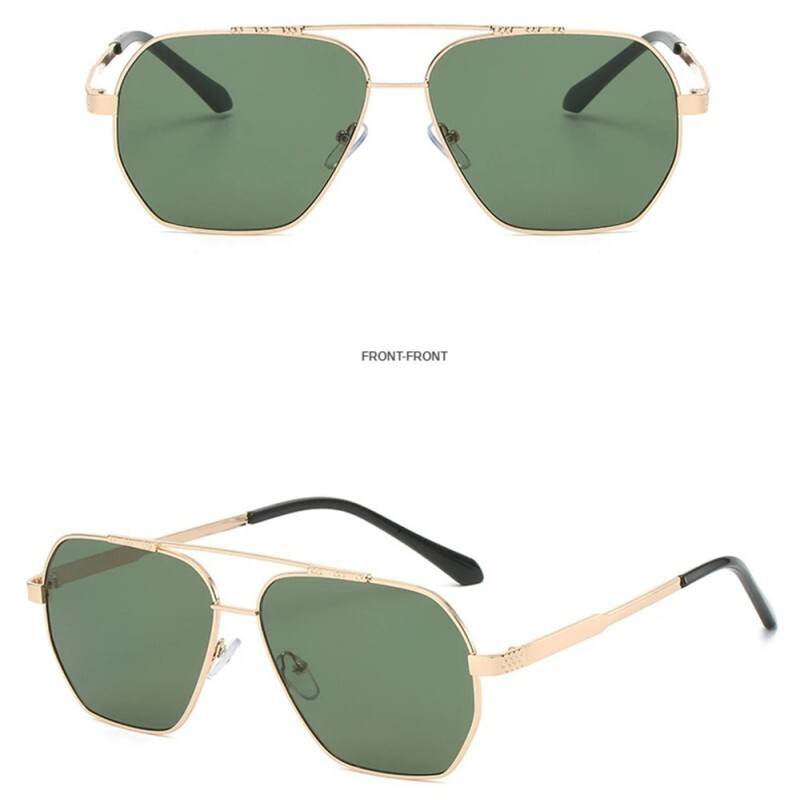 2024 m. nauji dideli vintažiniai akiniai nuo saulės, vyriški, moteriški, madingi poliarizuoti fotochrominiai atspalviai akiniai „Double Bridge“ vairavimo akiniai nuo saulės