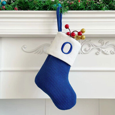 Χριστουγεννιάτικες κάλτσες Μικρά κεντημένα γράμματα Πλεκτά Χριστουγεννιάτικα Κρεμαστά Διακοσμητικά Χριστουγεννιάτικου πάρτι Decoraciones NavideñAs