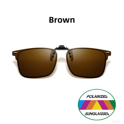 VIVIBEE polariseeritud klambriga ülespööratavad ääristeta päikeseprillid pimestamisvastaste öösõiduprillide jaoks Mood Mirorr rohelised prillid