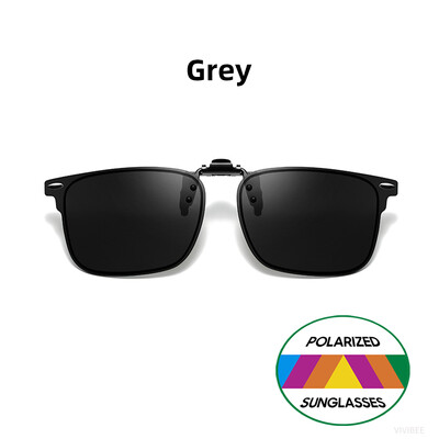 VIVIBEE polariseeritud klambriga ülespööratavad ääristeta päikeseprillid pimestamisvastaste öösõiduprillide jaoks Mood Mirorr rohelised prillid