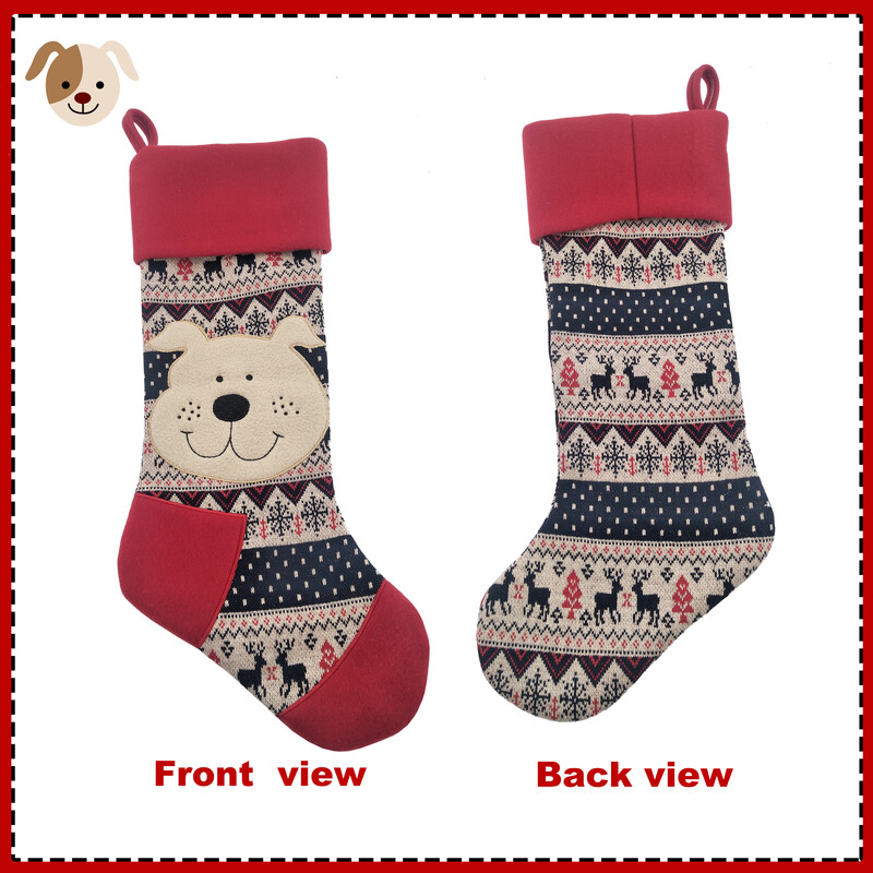 Χριστουγεννιάτικη κάλτσα 21" για κατοικίδια, χριστουγεννιάτικες κάλτσες ζώων, πλεκτή χριστουγεννιάτικη κάλτσα, χαριτωμένο δώρο για κατοικίδια, δώρο για κατοικίδια