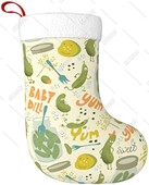 Marinuoti kalėdiniai kojinės Kalėdinės kojinės Klasikinės šventinės dekoracijos židinys pakabinamos kojinės