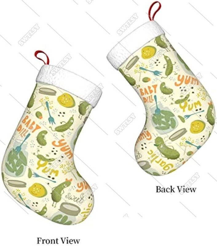 Marinuoti kalėdiniai kojinės Kalėdinės kojinės Klasikinės šventinės dekoracijos židinys pakabinamos kojinės