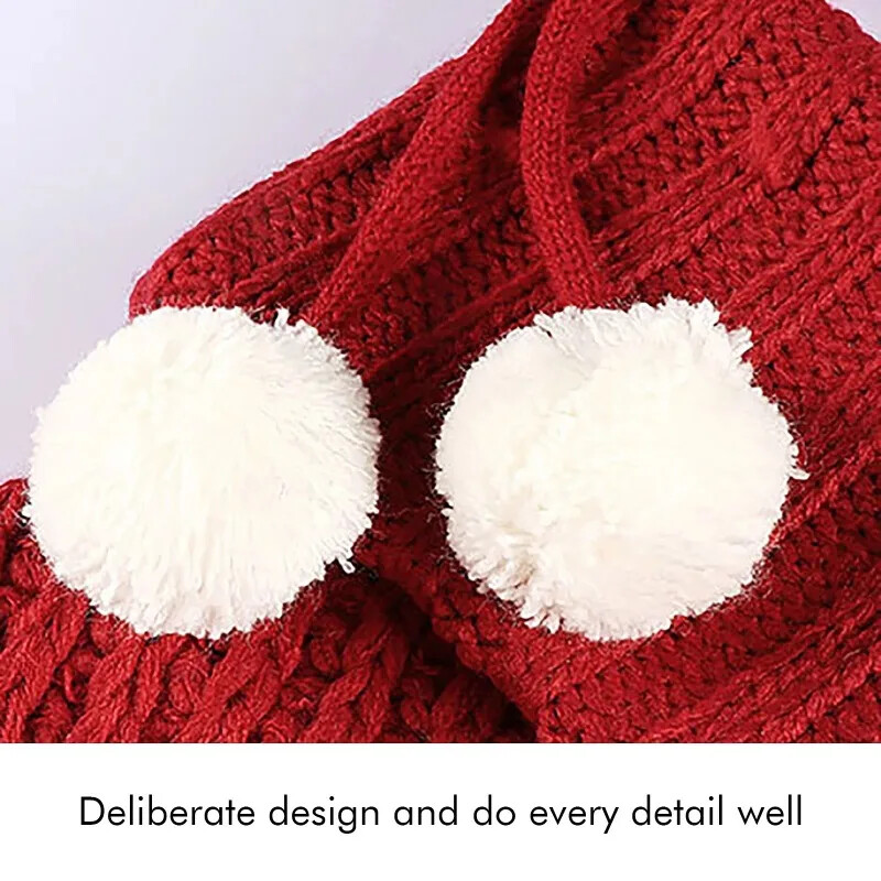 Raudonos/pilkos/baltos megztos kalėdinės kojinės Didelės eglutės pakabukų papuošimai Kalėdų dovanų maišeliai Dekoro dovanos Medias De Navidad