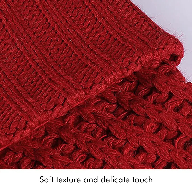 Raudonos/pilkos/baltos megztos kalėdinės kojinės Didelės eglutės pakabukų papuošimai Kalėdų dovanų maišeliai Dekoro dovanos Medias De Navidad